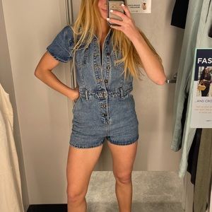 LIONESS denim jumper/ romper
